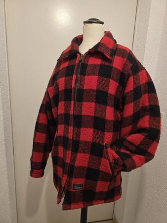 Vintage CODET Jacket  - Rot/Schwarz gefüttert Gr. M (Canada)