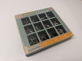 12 Metall Puzzles Set Geduldspiele Metall neuwertig