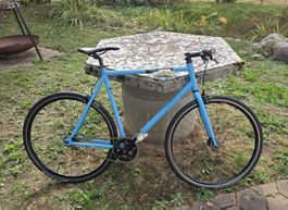 Fixie Fahrrad hellblau Singlespeed gebrauchter Zustand