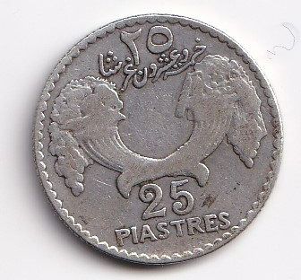 Tutti le monete: Liban 25 piastres 1929 – Usato da Neuchâtel venduto da karlpierrino 1