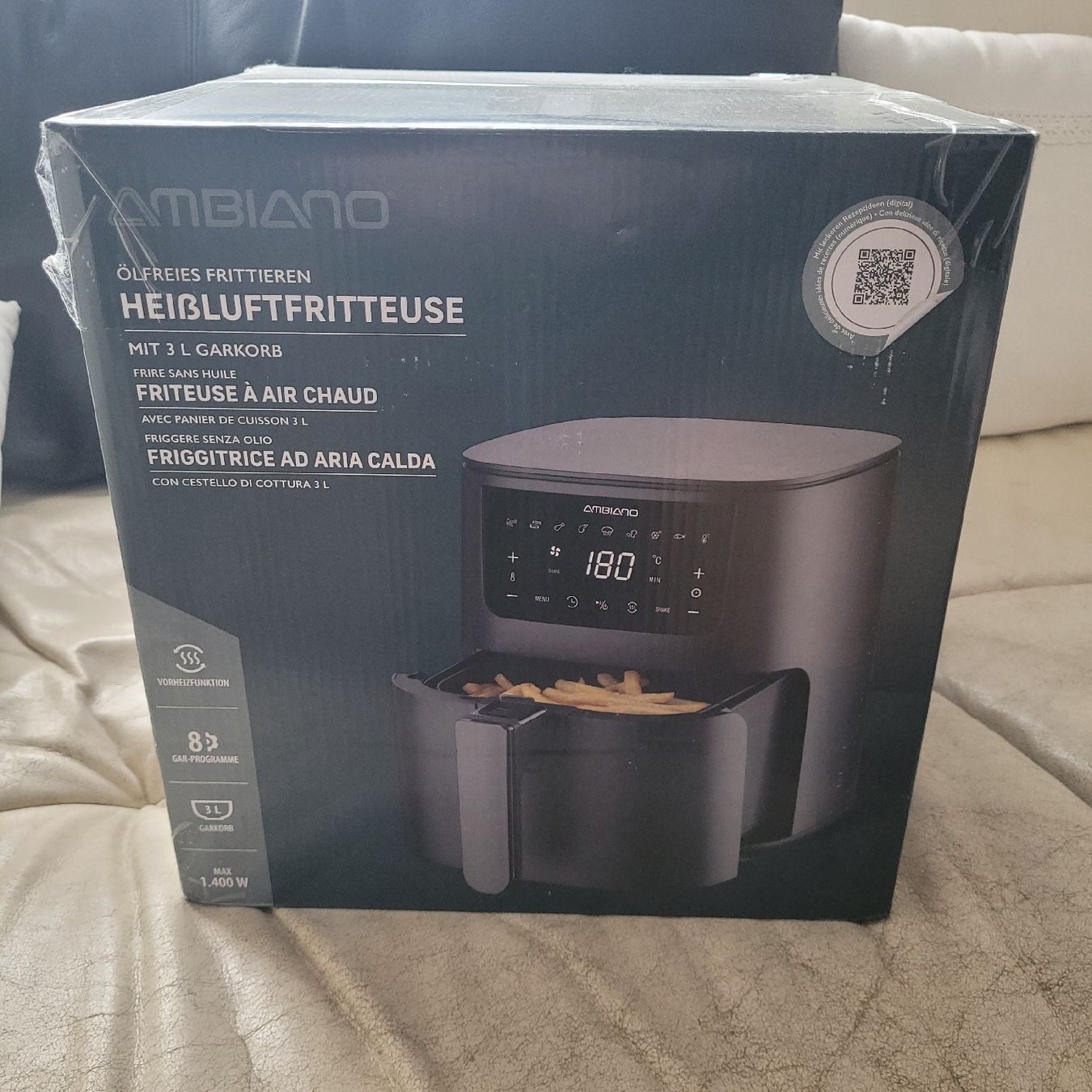 Ambiano Küchengeräte: Heissluftfritteuse neu 3L – Neu und originalverpackt aus Romanshorn von Lokiilea