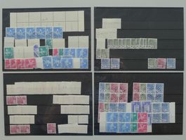Sammlung Rollenmarken auf 4 Steckkarten, preiswert !