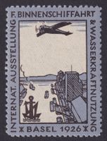 Flugspende Vignette 1926.3Ab Basel Ausstellung ungebraucht *