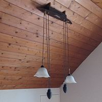 Lampe plafond réglable en hauteur