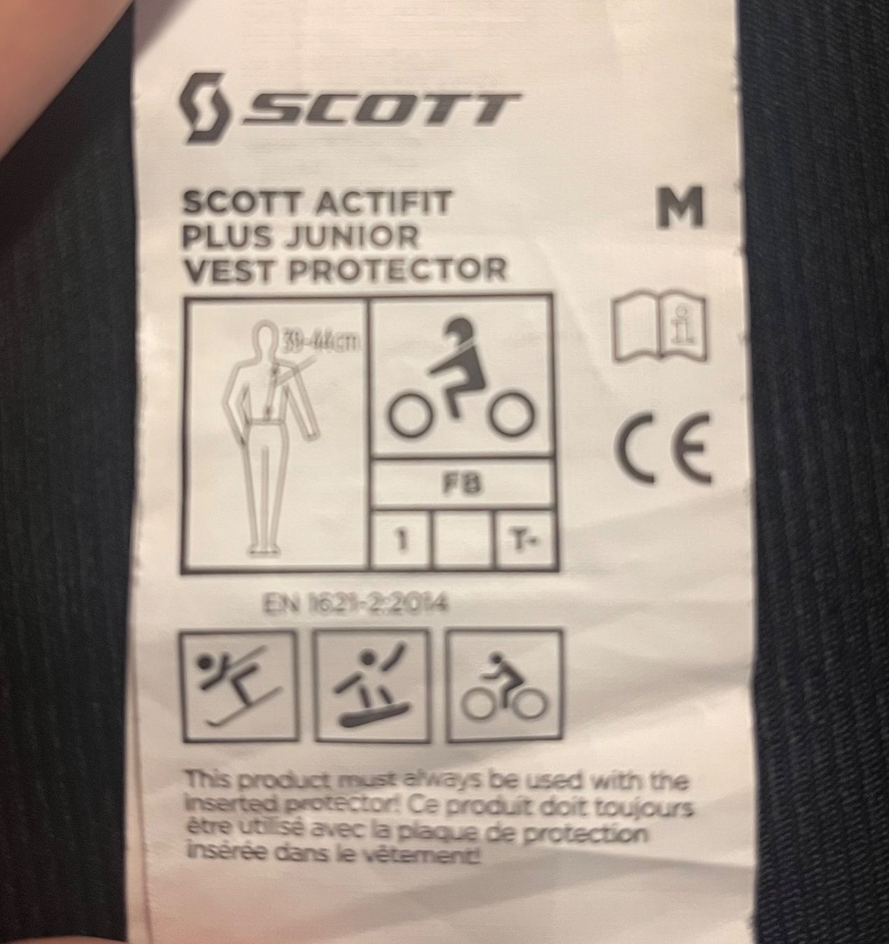 Protezioni & Imbottiture: Scott Actifit Protektorenweste Junior – Usato da Effretikon venduto da Speedy074 2