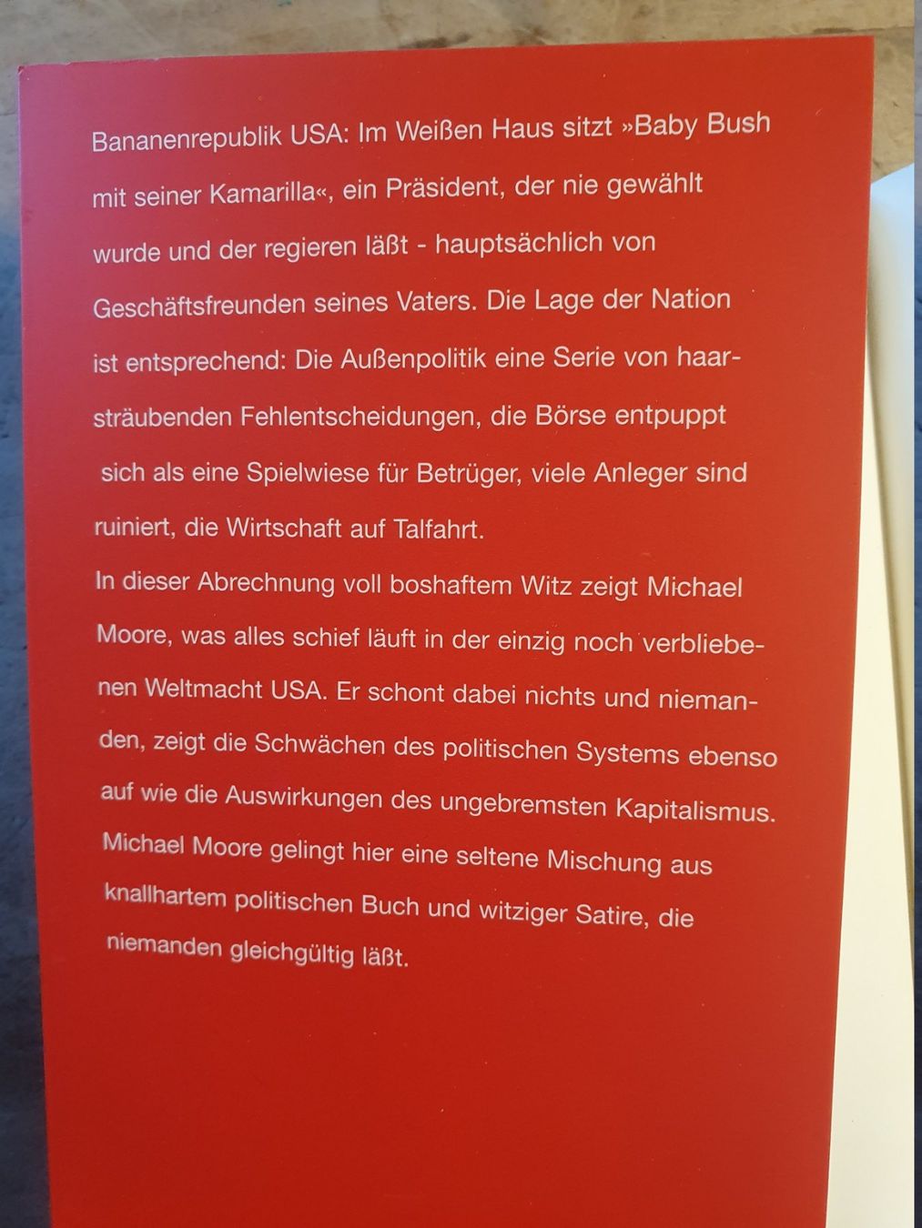 Libri: Stupid White Men Michael Moore Piper – Usato da Zürich venduto da loosebone 1