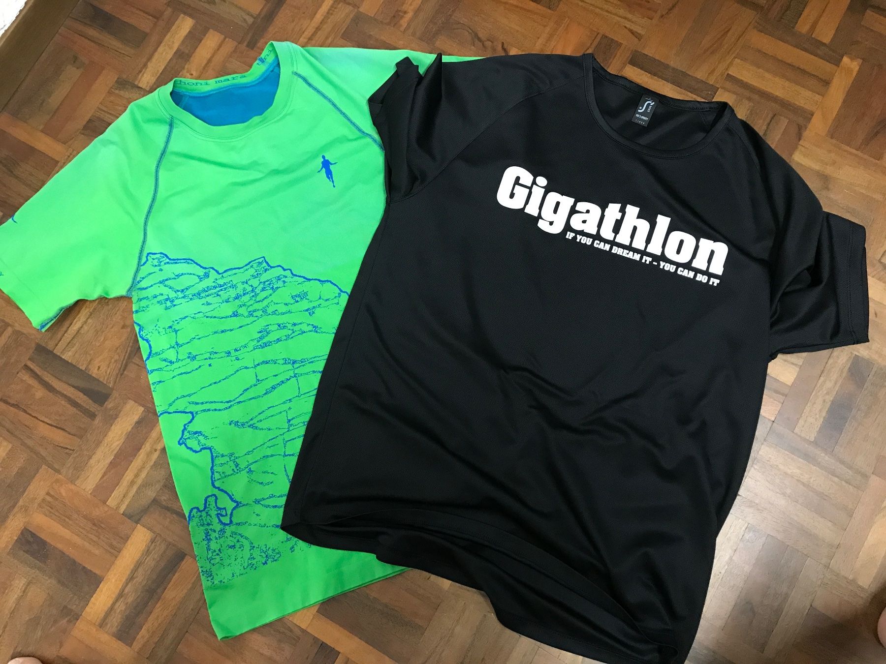 T-shirt: 2 Sportshirts Gr L – Usato da St. Margrethen SG venduto da kellenbh