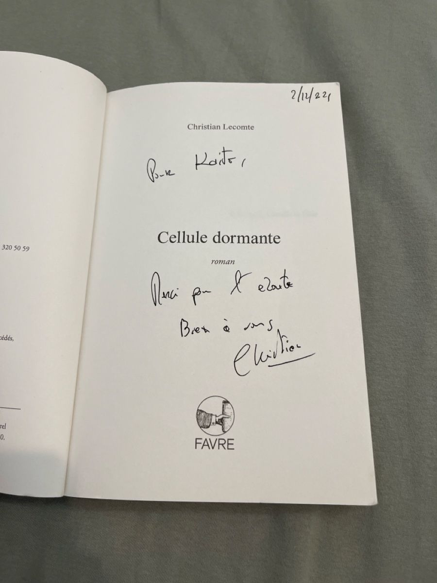 Bücher: Christian Lecomte Cellule dormante Roman – Gebraucht aus Uster von Kaito_4 2