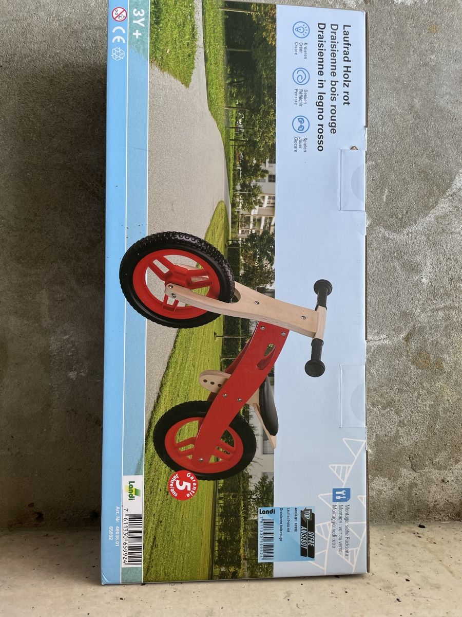 Veicoli per bambini: Neues Originalverpacktes Laufrad – Nuovo e nell'imballaggio originale da Pfeffikon LU venduto da bluepower7 1