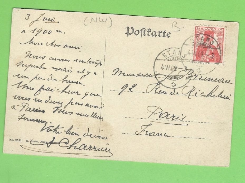Cartoline postali: Stanserhorn – Usato da Zürich venduto da t24_de 1