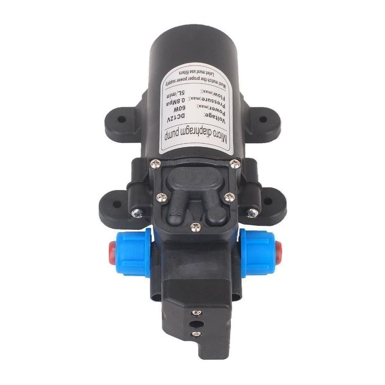 12V 60W Mikro-Membran-Wasserpumpe – 5 L/min, Für Wohnmobil, Camping, Boot