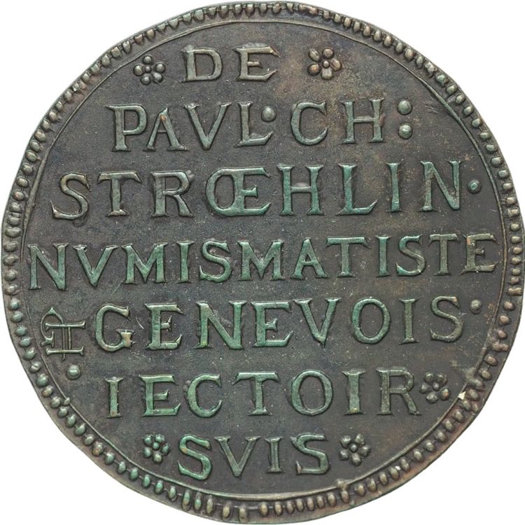 MEDAILLE JETON 32 mm 1664 1864 Koninklijke Academie van Beeldende