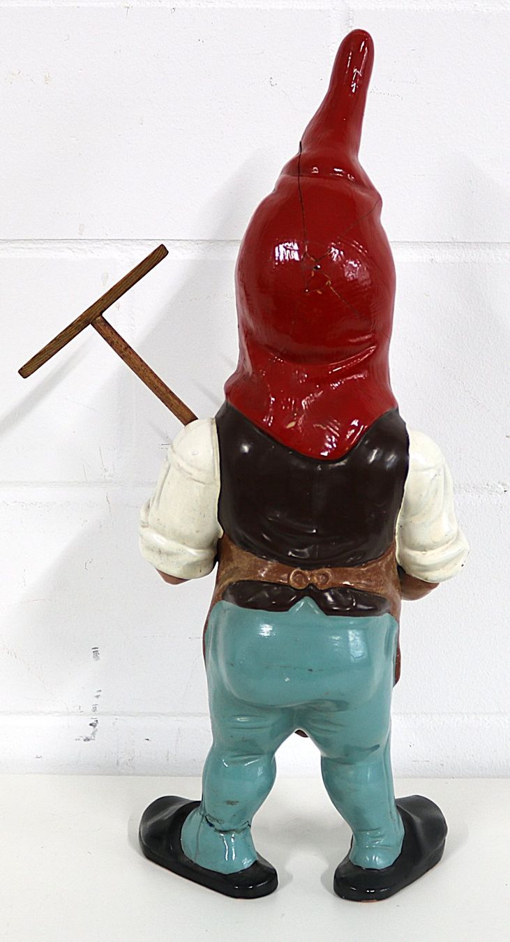 Figurines: Gartenzwerg mit Rechen, W. Germany – D'occasion à Volketswil par brockipfannenstil 2