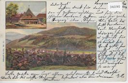 Langnau BE - Künstlerkarte 1899