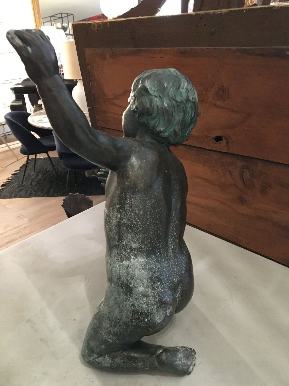 Skulpturen & Statuen: Grosse Skulptur Knabe Putto Bronze 57 cm – Gebraucht aus Wald ZH von mo-zart 3