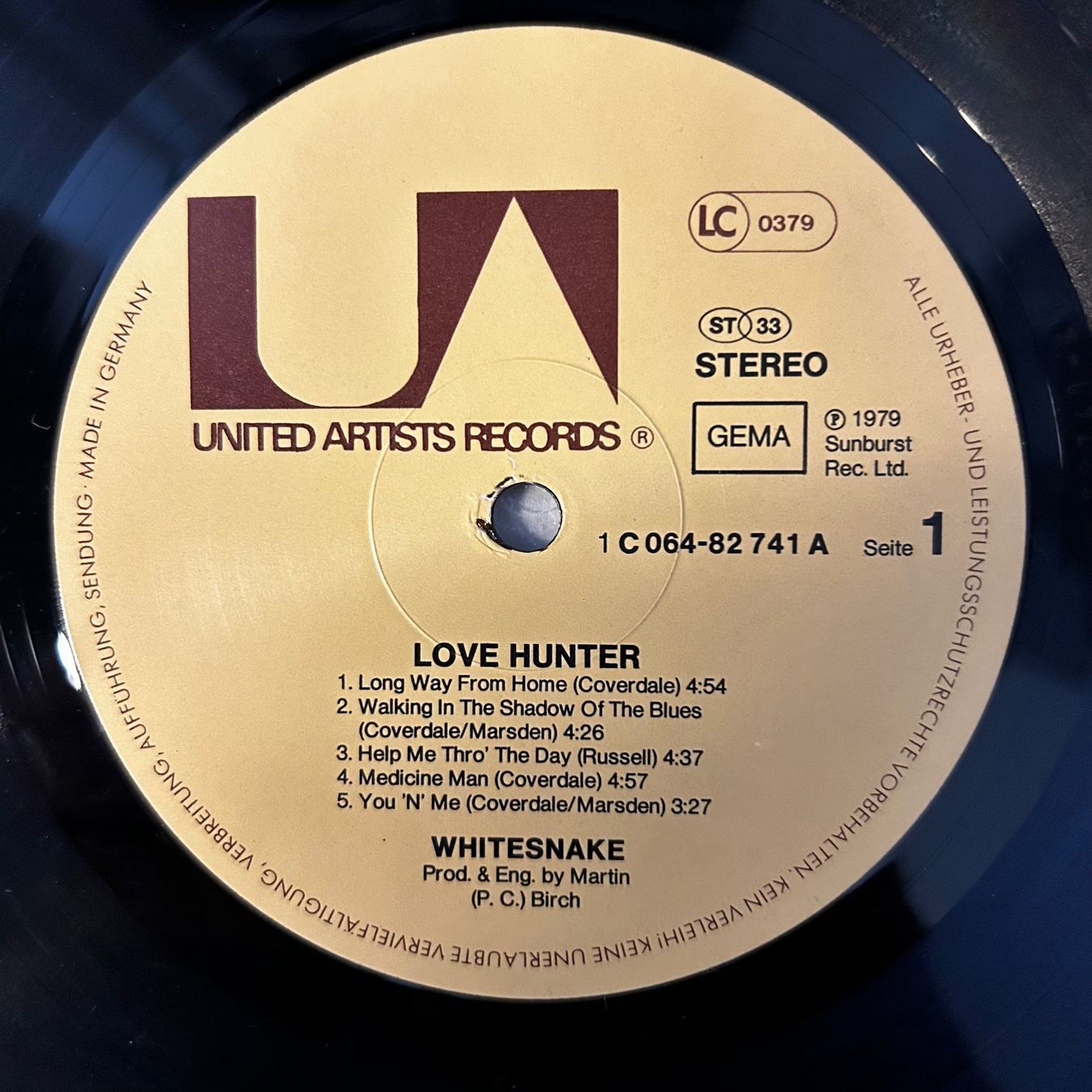 Dischi in vinile: Whitesnake - Lovehunter, Vinyl LP 1979 – Usato da Aesch BL venduto da BlueMusicRecords 2