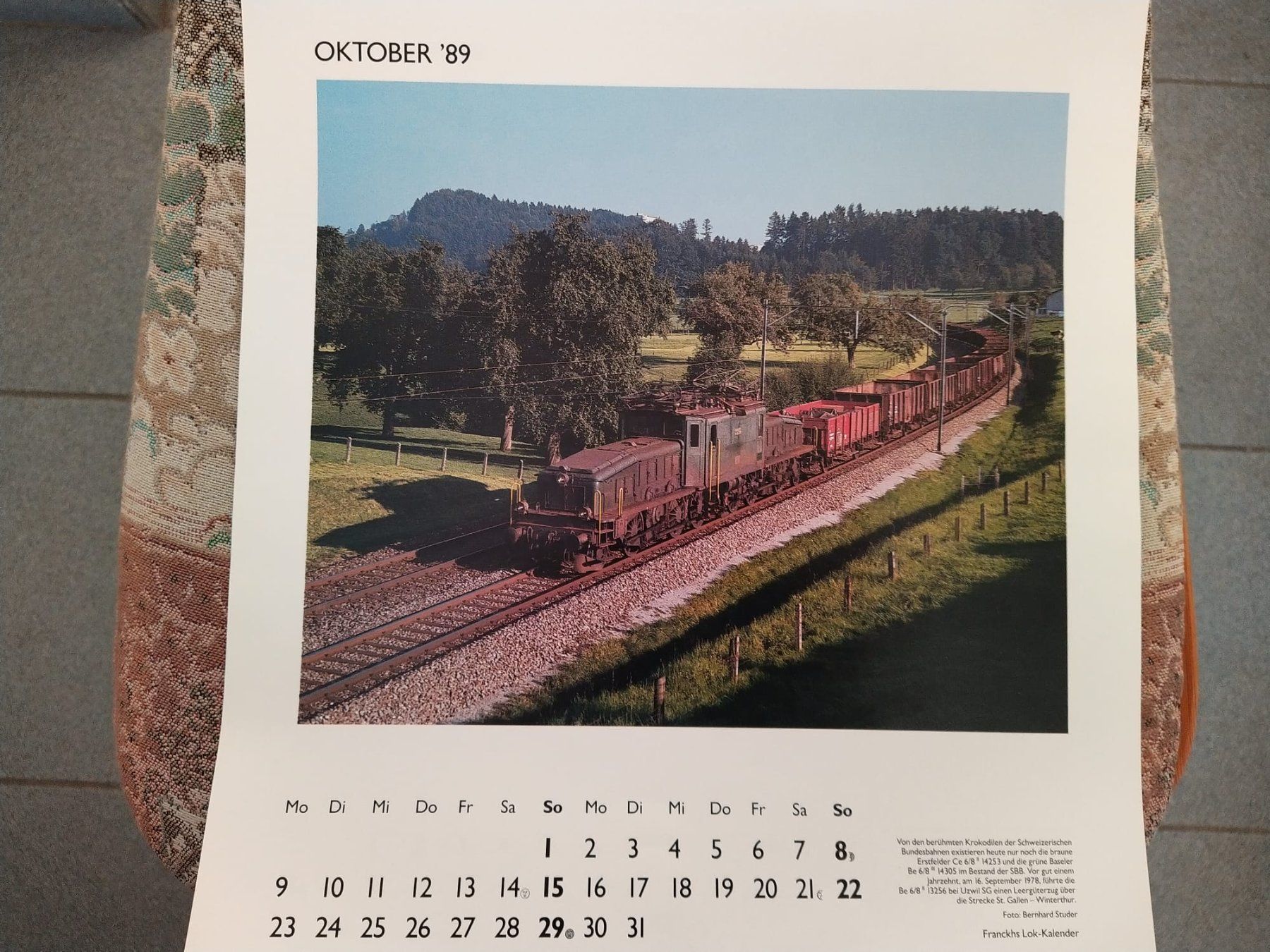 Calendari: Lok- Kalender Franckhs 1989 – Usato da Bern venduto da micky031 6