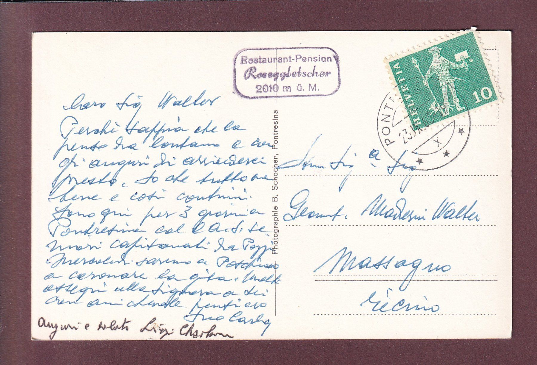 Cartes postales: Rosegtal -SELLAGRUPPE - 1963 – D'occasion à Pully par nicecards 1
