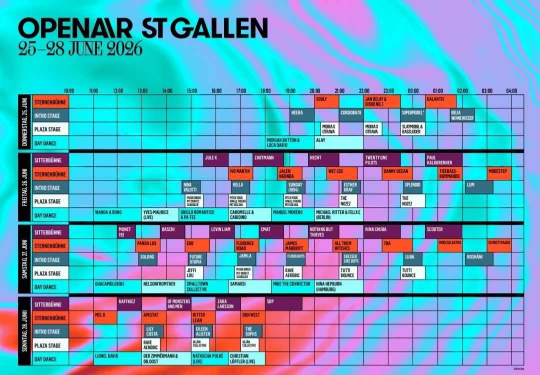 Biglietti: Openair St.Gallen 4-Tages Ticket – Nuovo e nell'imballaggio originale da Oberrindal venduto da tauri1 2