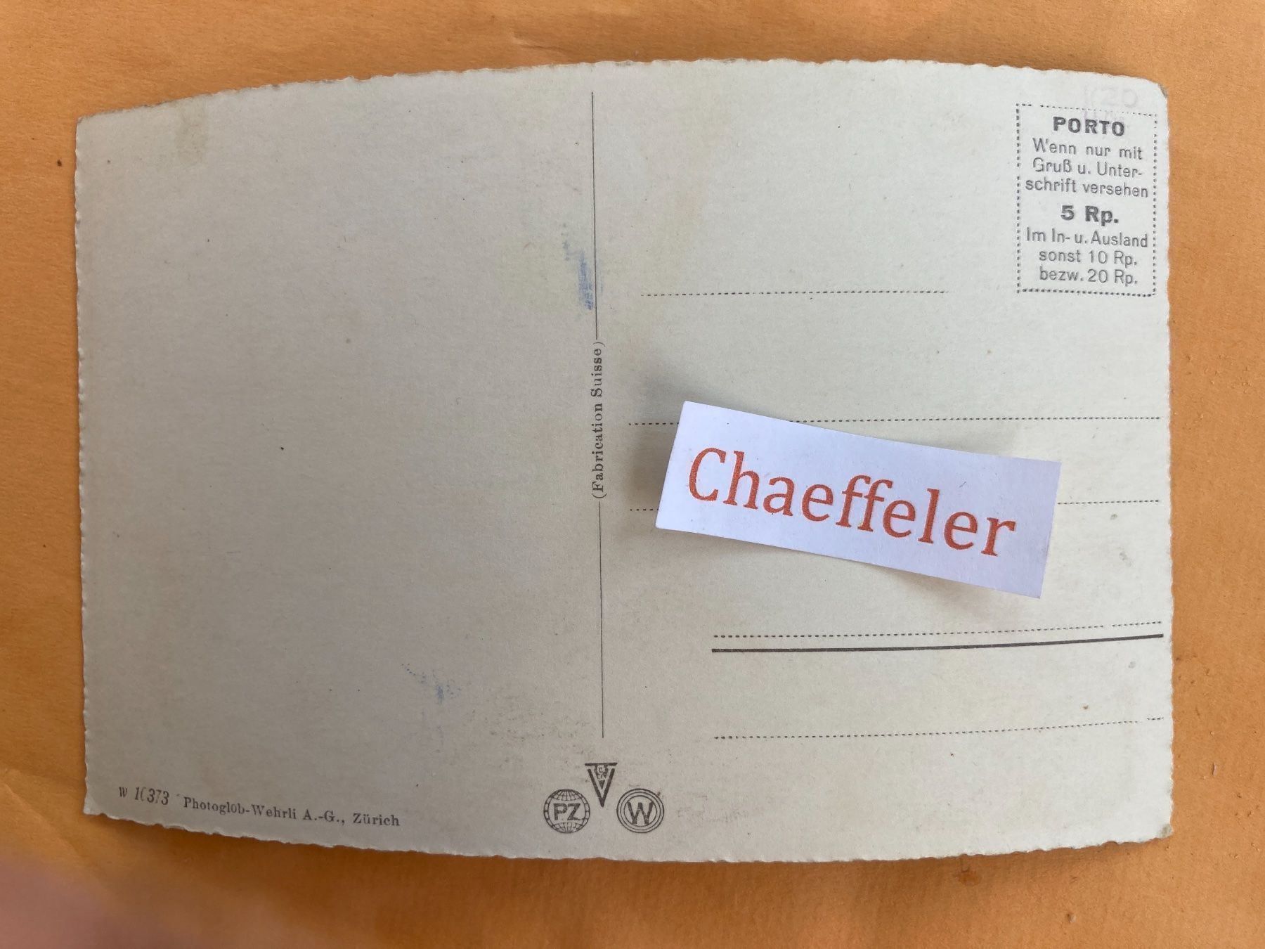 Ansichtskarten: Zweisimmen – Gebraucht aus Zürich von Chaeffeler 1