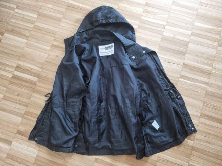 (Reit-) Jacke, inkl. Kapuze (schwarz) - Gr. 158/164