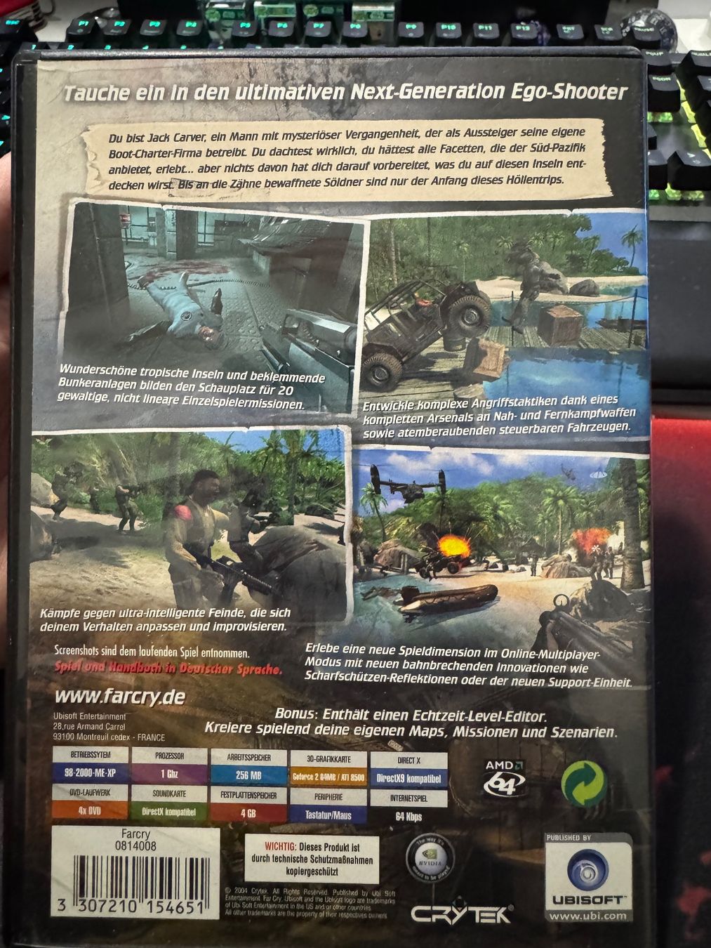 Giochi: Far Cry PC DVD-ROM – Usato da Burgdorf venduto da Caradhras 1