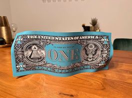 Karl Lagasse One Dollar Blue Celeste bleu celest limitiert