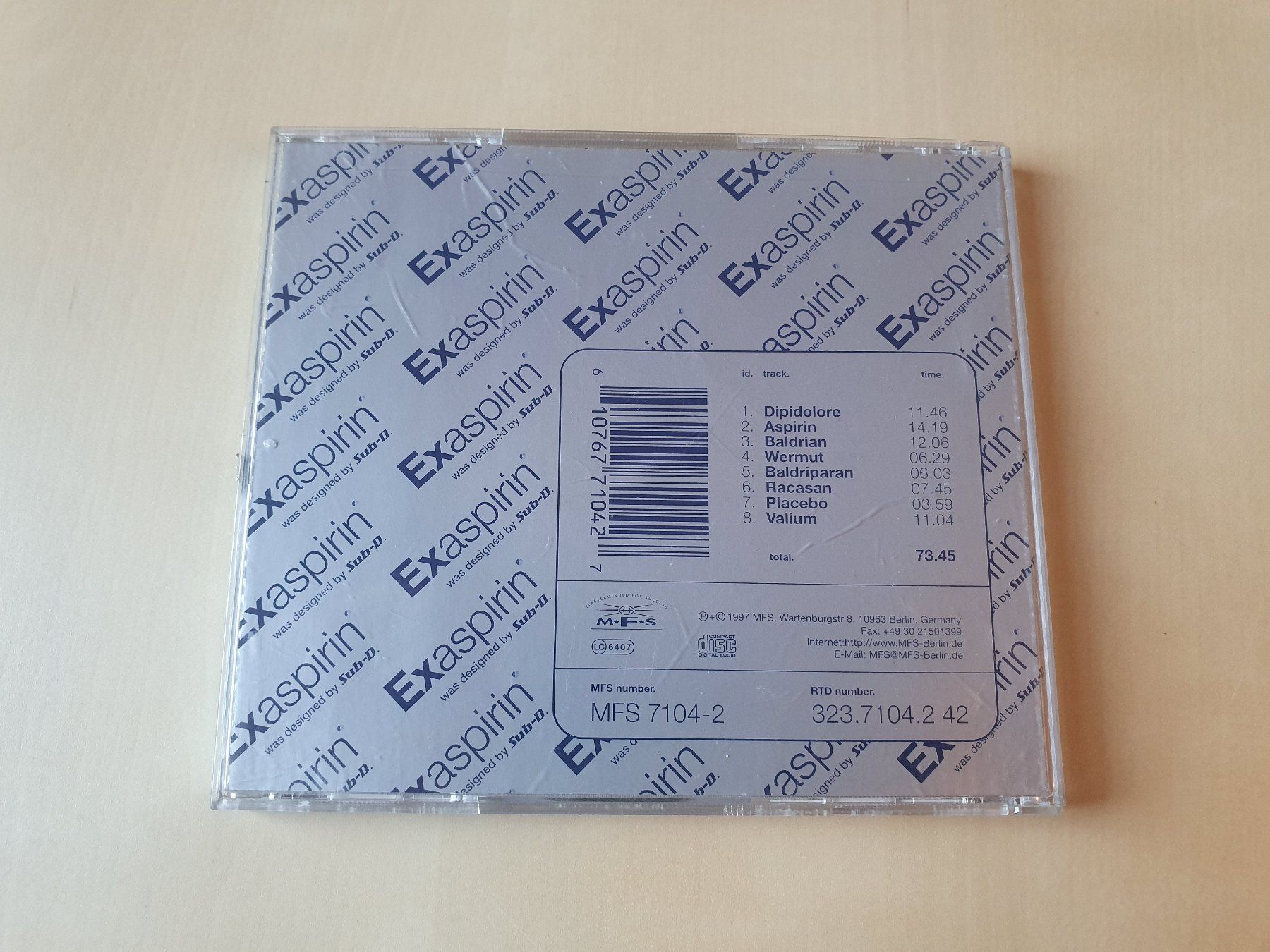 CD: Sub-D Exaspirin – Usato da Stansstad venduto da collectorsshop 1