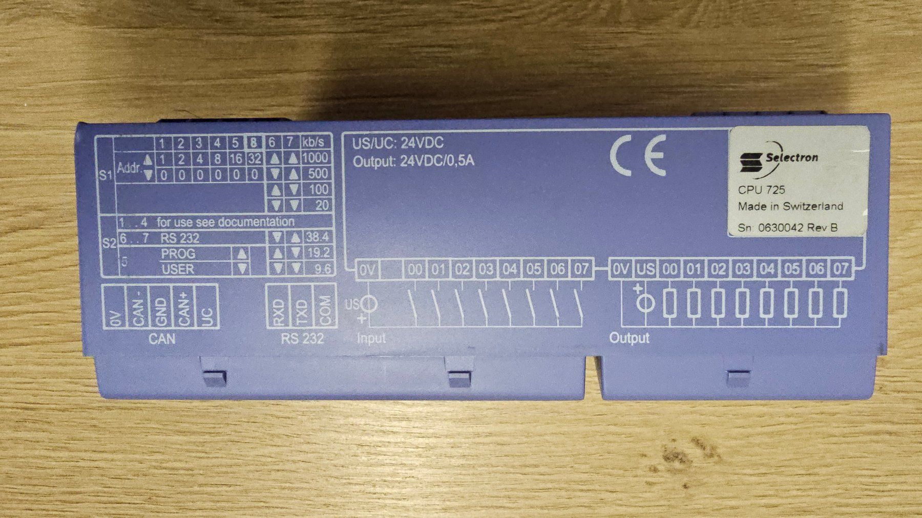 Componenti elettronici: Selectron CPU 725 Steuerung – Usato da Boniswil venduto da LakeSide_Boniswil 2