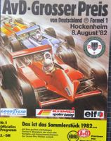 Programm Formel 1 in Hockemheim von 1982