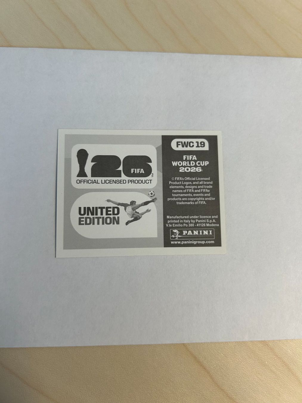 Panini Sammelbilder & Trading cards: Panini FIFA World Cup 2026 - FWC 19 – Gebraucht aus Zumikon von meter03 1