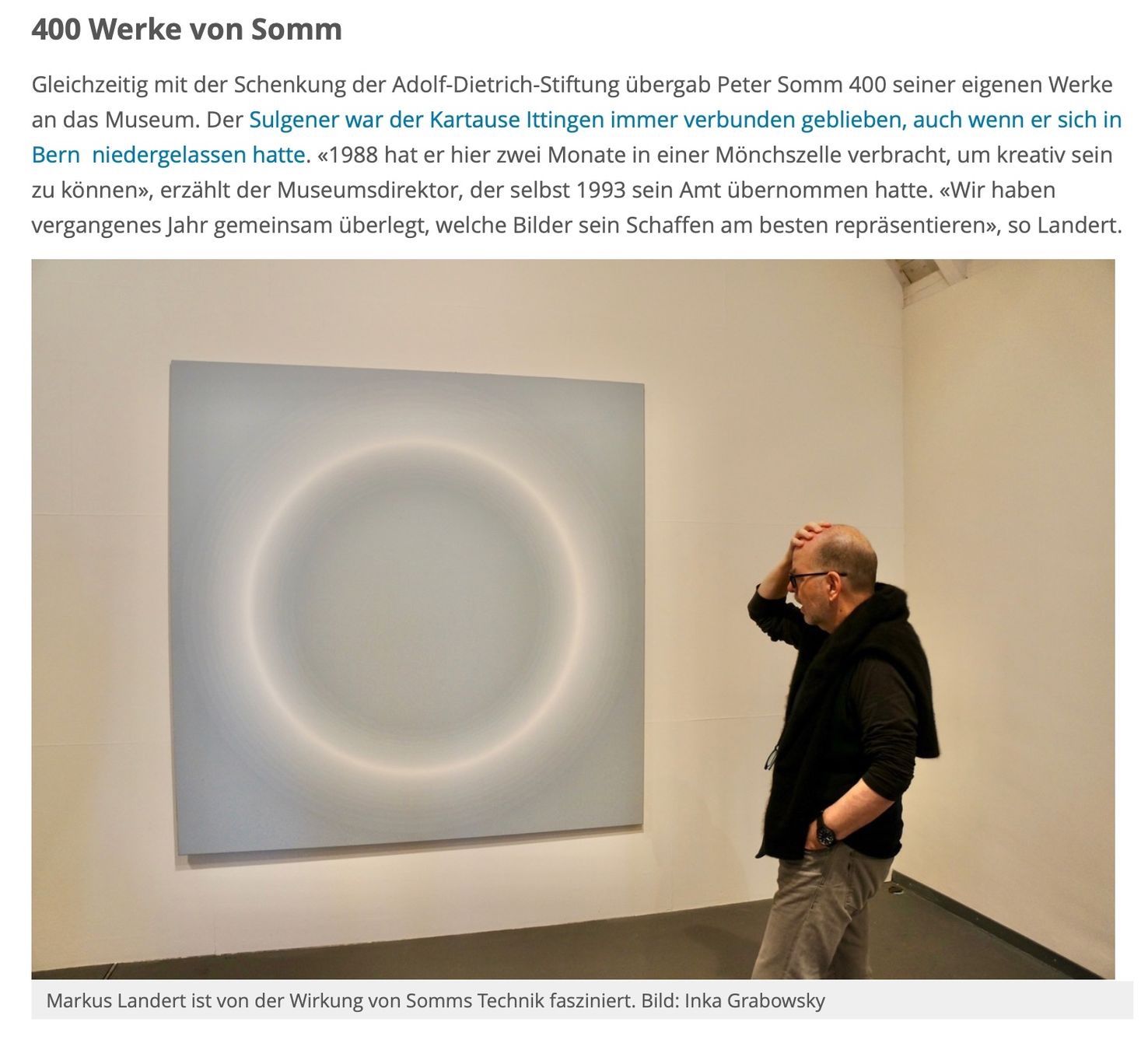 Foto & Immagini: Bild Kunst Doppelkreis von Peter Somm – Usato da Bern venduto da die_6p8g 1