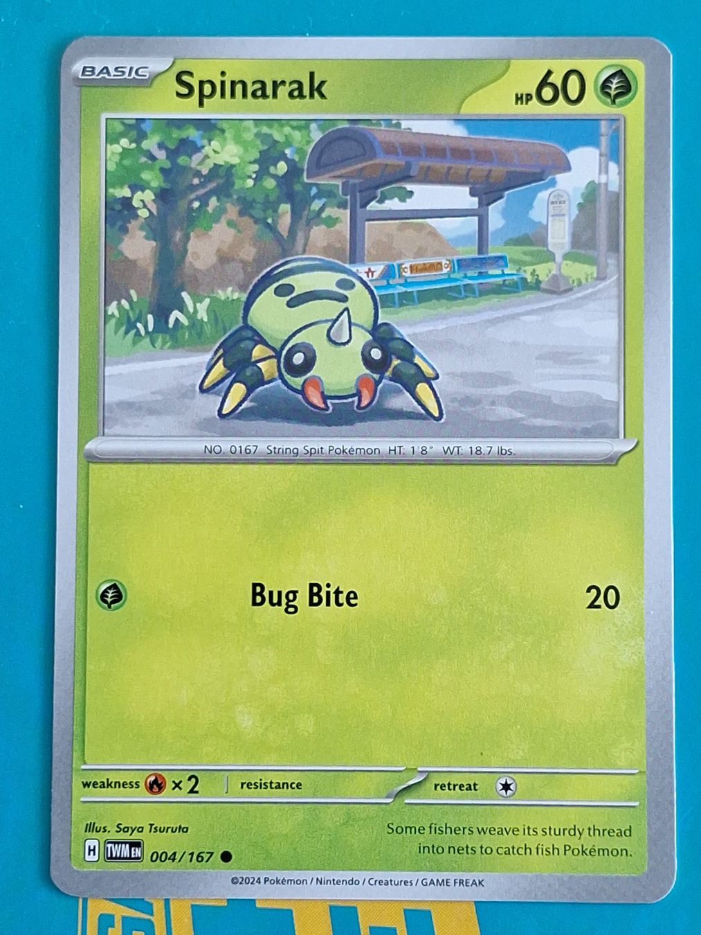 Pokémon Carte collezionabili: Spinarak - Twilight Masquerade Pokemon - #7.2 – Usato da Altstätten SG venduto da GGsGameshop