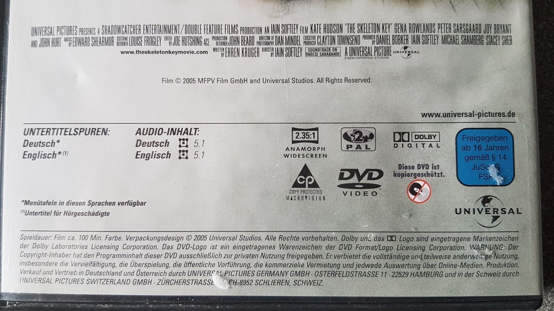Alle DVDs: DVD Der verbotene Schlüssel – Gebraucht aus Oetwil am See von fineli2 1