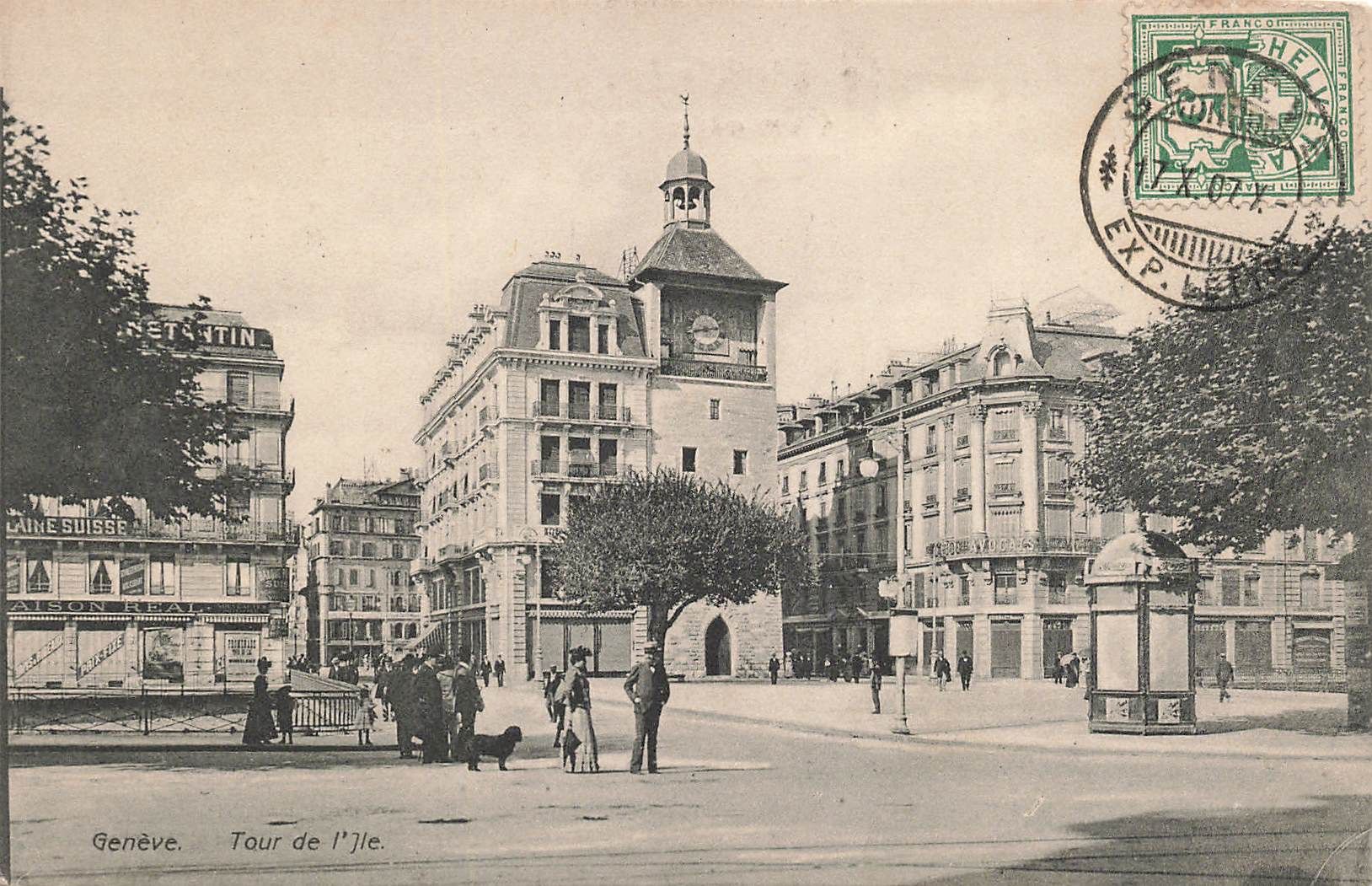 Cartoline postali: Geneve – Usato da Biasca venduto da Blenio71