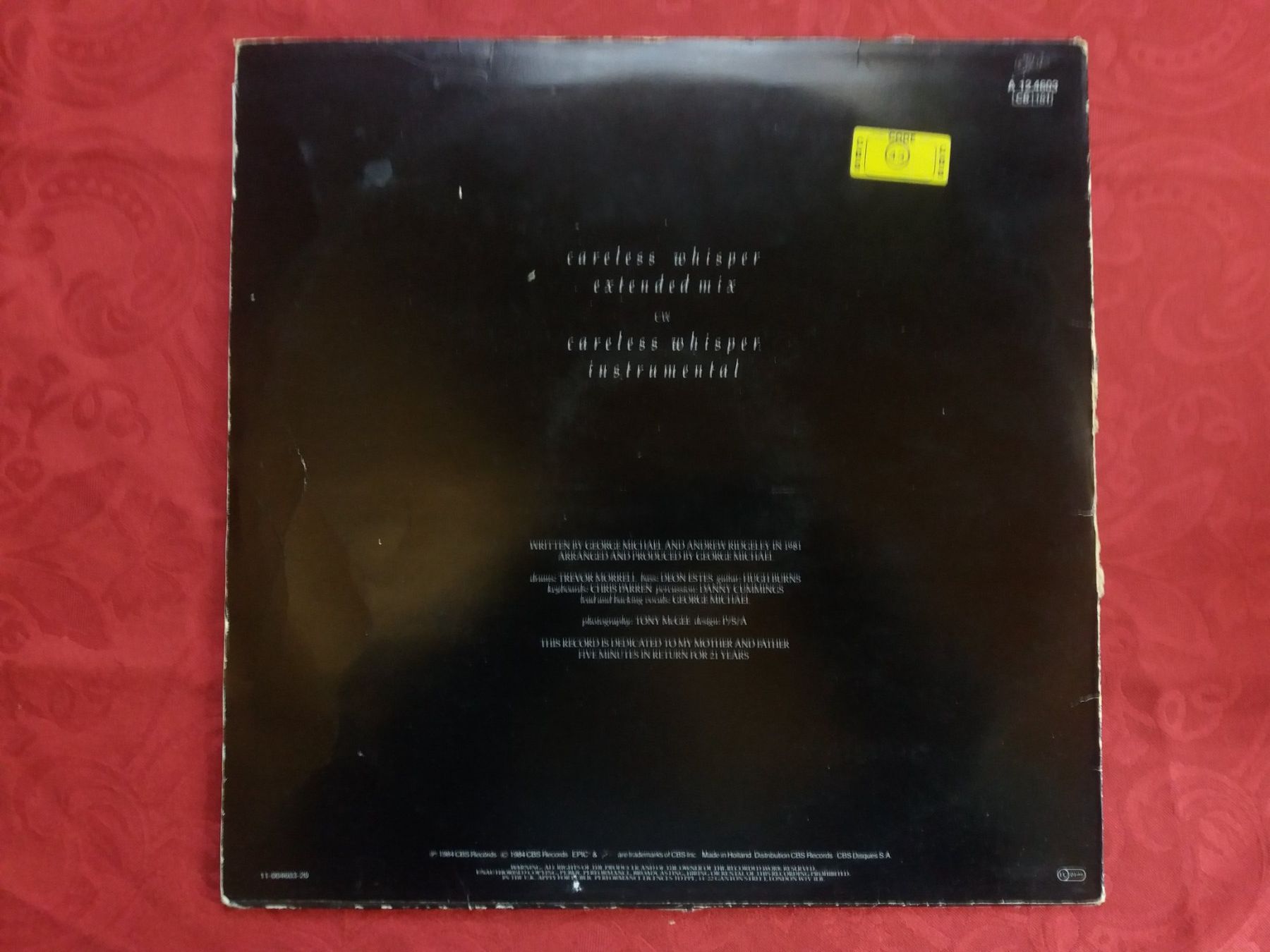 Dischi in vinile: Maxi Single (George Michael)  Careless Whisper 45t – Usato da Meyrin venduto da toutatis 1