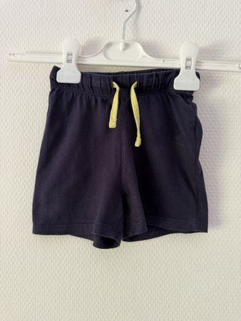 Kurze Hose dunkelblau Gr. 92 Shorts Blau Pyjama Schlafanzug