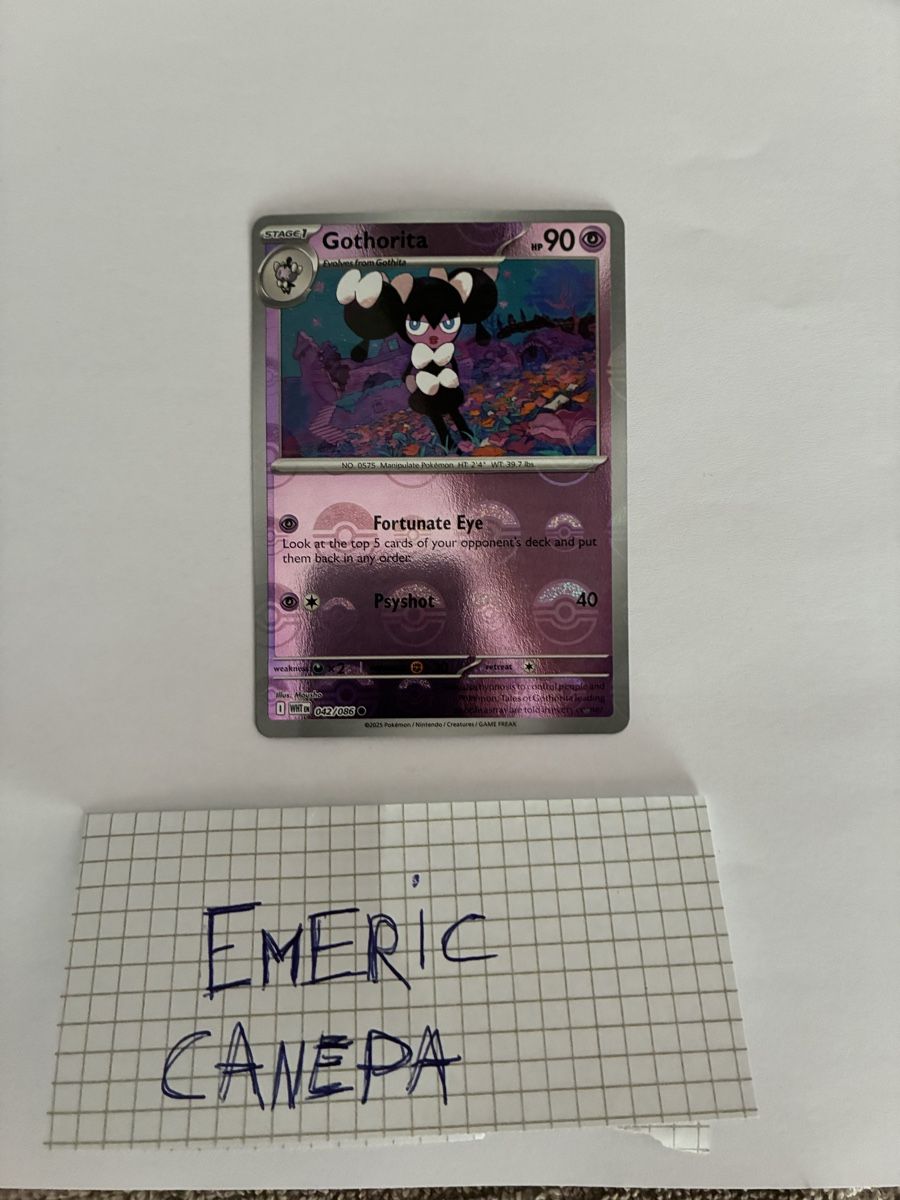 Pokémon Carte collezionabili: Gothorita En pokeball  – Nuovo (secondo la descrizione) da St-Aubin-Sauges venduto da Mdwischh98