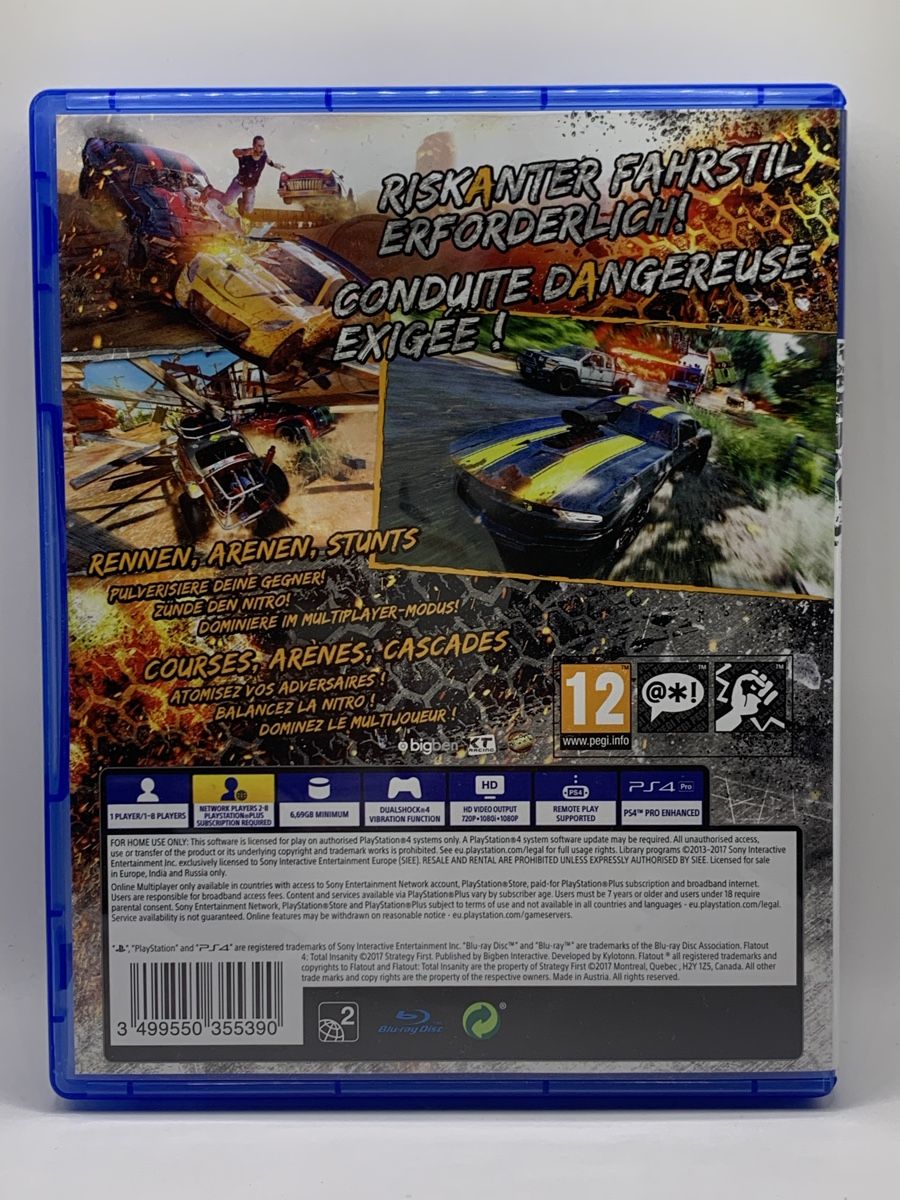 Sony Giochi: Flatout 4 Total Insanity - PS4 gebraucht – Usato da Ostermundigen venduto da RG-Collector 1
