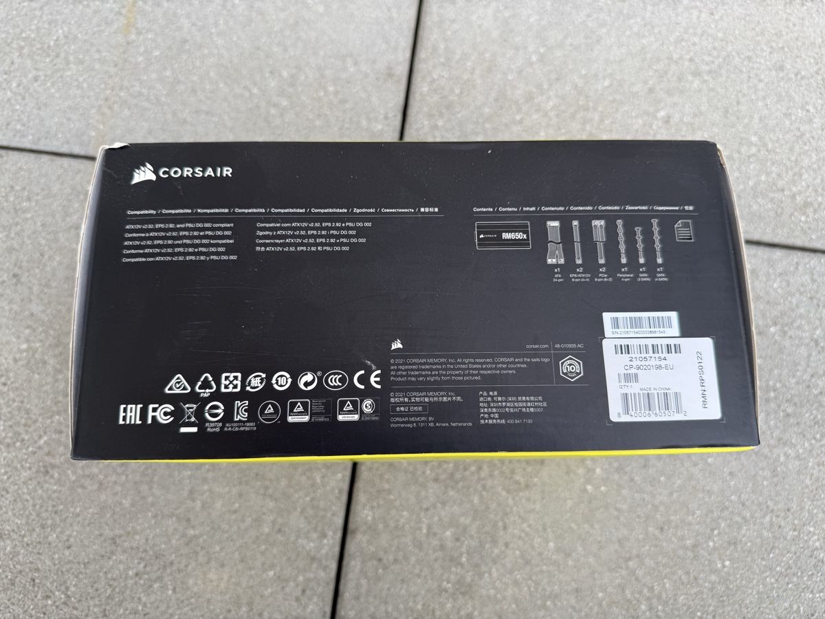 Corsair Custodie: Corsair RM650x PSU/Netzteil – Usato da Zürich venduto da aralex1 2