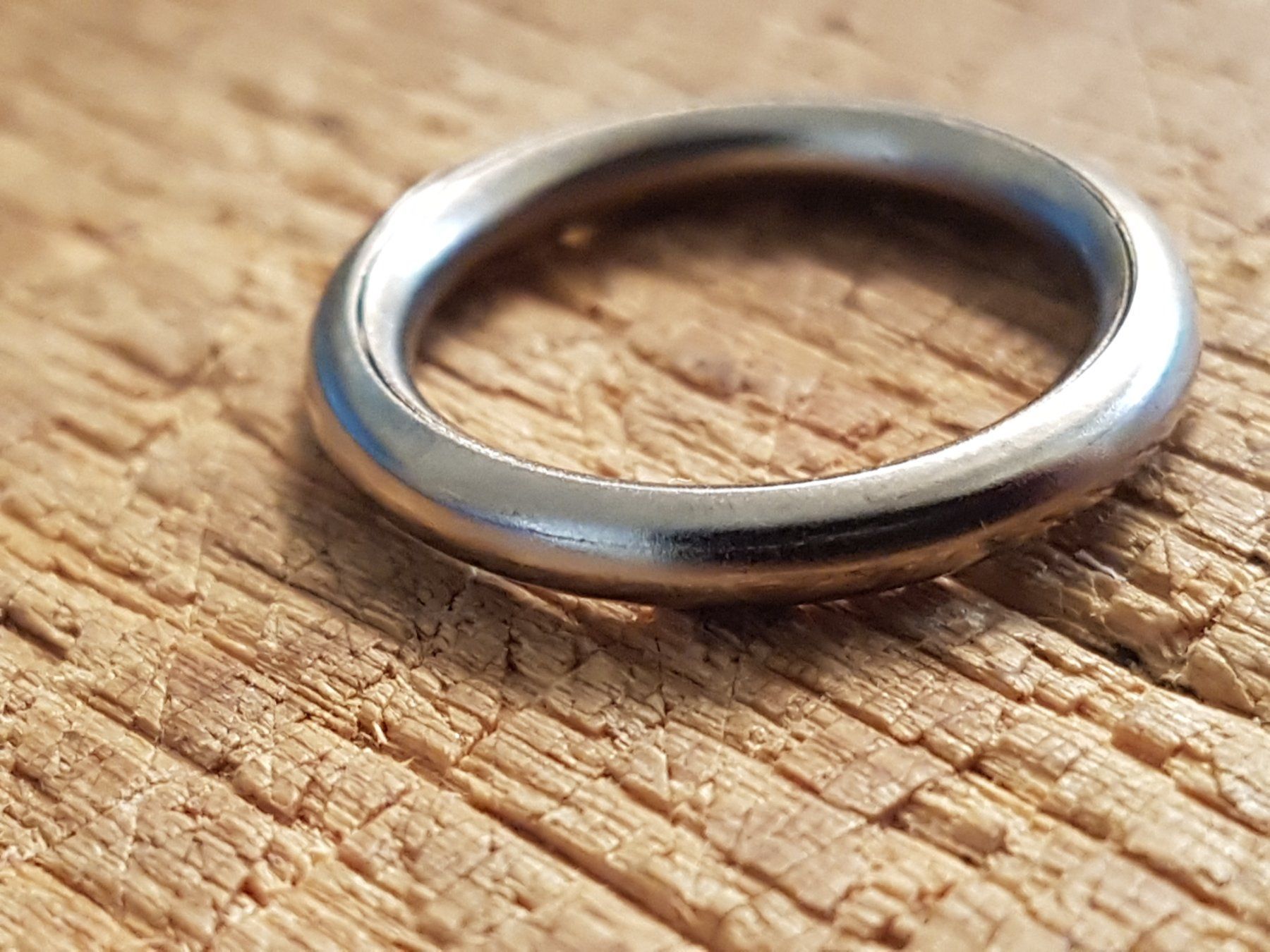 Ringe: Ring Metall schlicht 15mm als Kinderringli oder Gliederring – Gebraucht aus Ettingen von Maranathatalitha