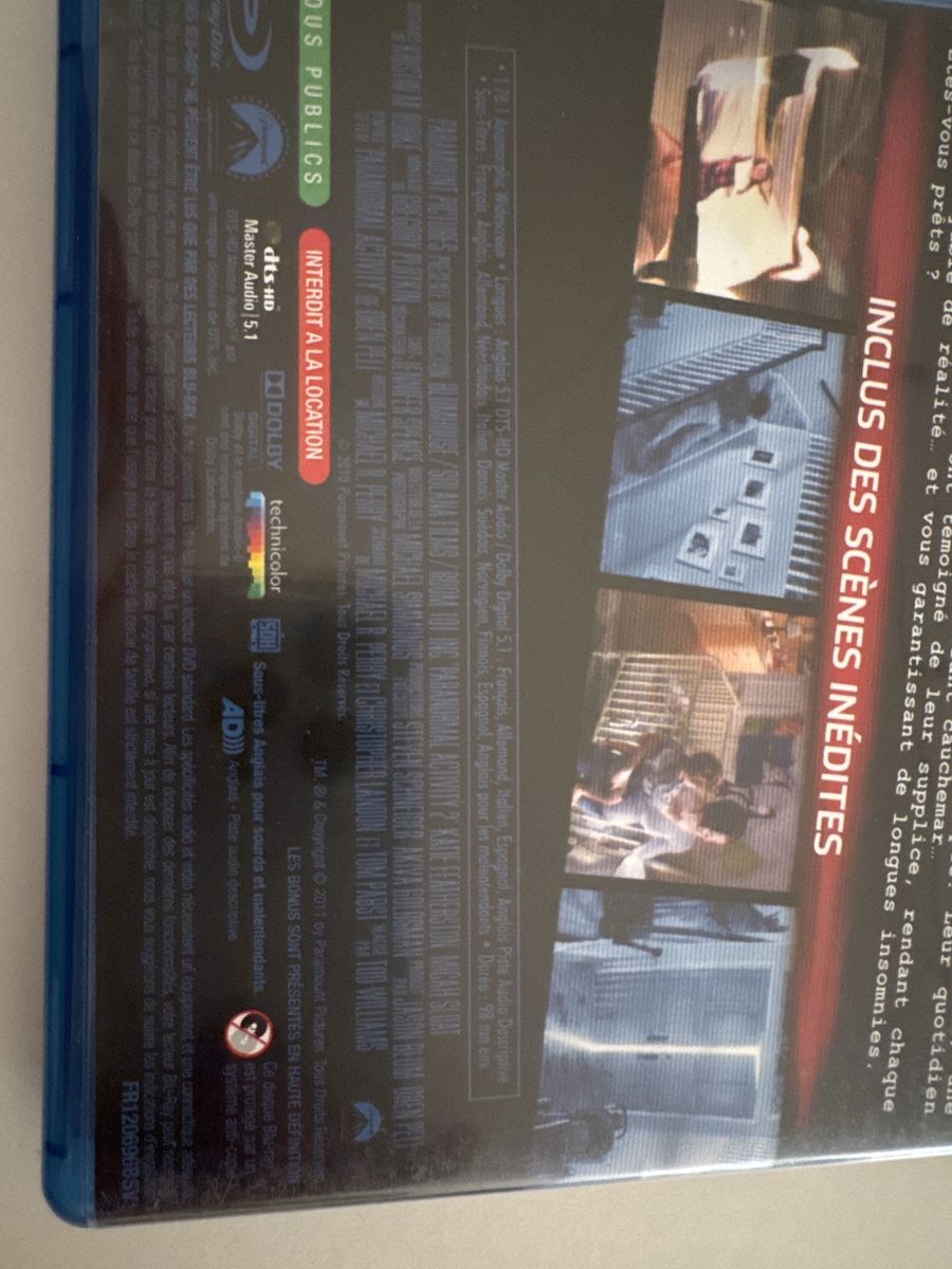 Tutti i DVDs: Paranormal Activity 2 Blu-ray - Version Longue Non Censurée – Usato da Veyrier venduto da Deniro2 3