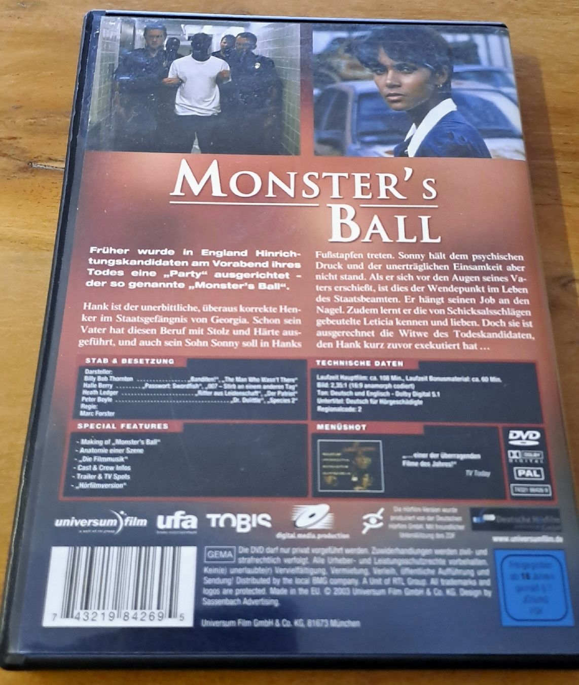 Alle DVDs: Monster's Ball – Gebraucht aus Fällanden von Bengel1967 1