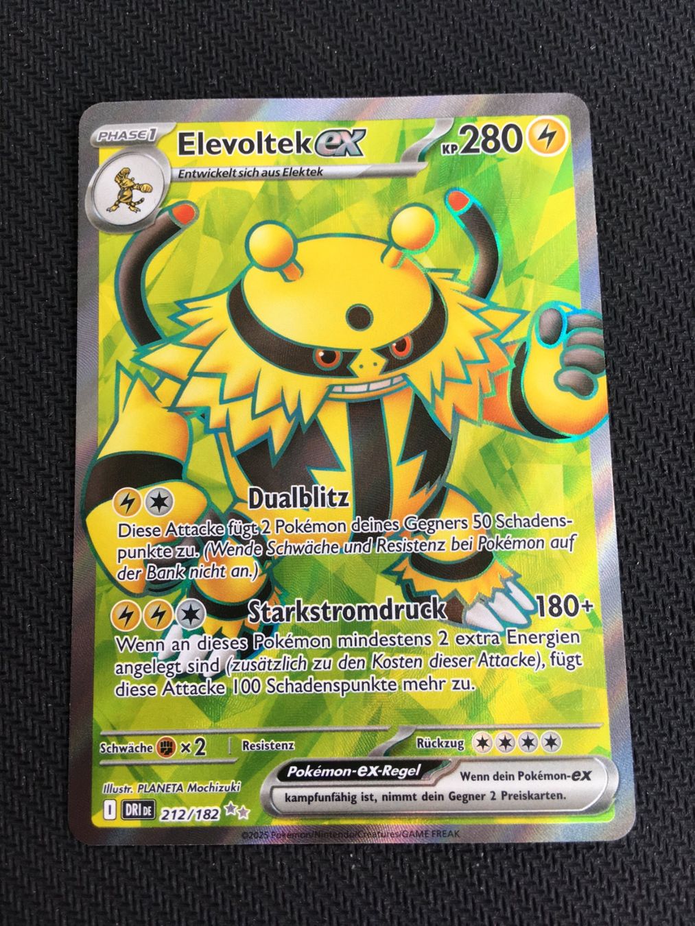 Pokémon Carte collezionabili: Pokémon - Ewige Rivalen - Elevoltek ex (DRI 212) - DE – Nuovo (secondo la descrizione) da St.Gallen venduto da Punktchen01
