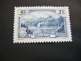 1928 GEBIRGSLANDSCHAFTEN Mi. 227  5 Fr. POSTFRISCH, SBK 600