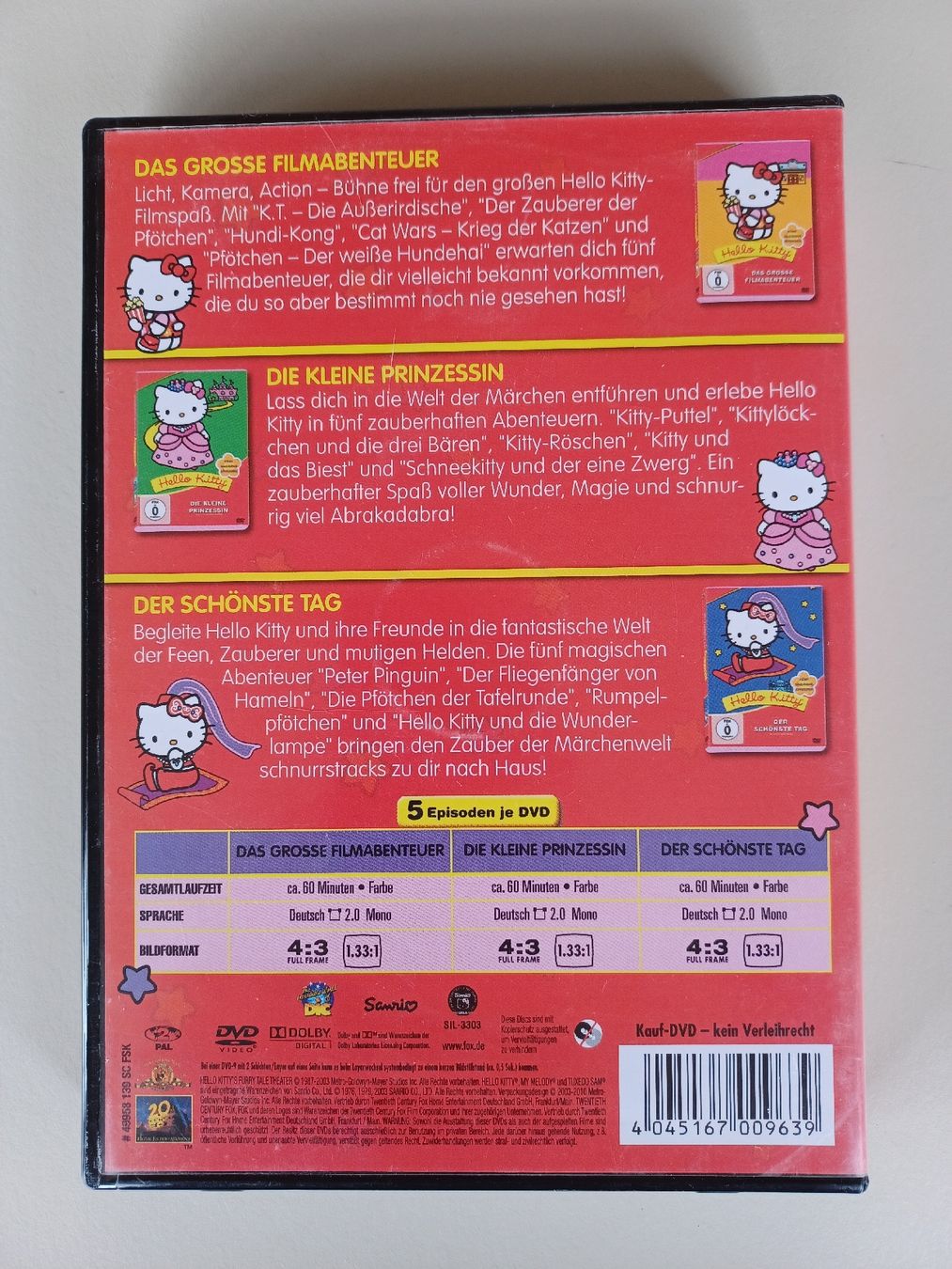 Alle DVDs: DVD - Hello Kitty (3 dvd-Box) – Gebraucht aus Aesch BL von JohnnysCyberShop 1