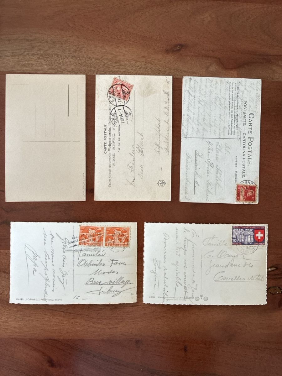 Cartoline postali: 10 Ansichtskarten Schweiz von Zug  – Usato da Oftringen venduto da Cla.vD.74 1