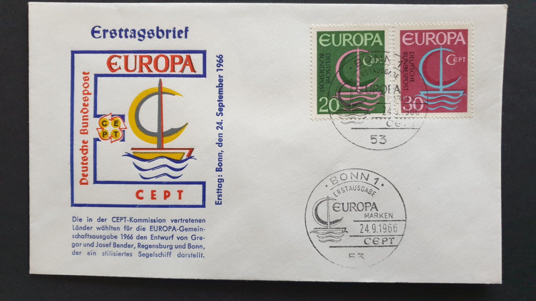 Alle Briefmarken: Deutsche Bundespost. Europa. – Gebraucht aus Goldach von armando_r 3