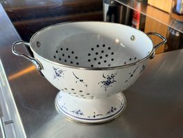 NA0116 Villeroy & Boch Seiher Sieb Emaille Old Luxembourg