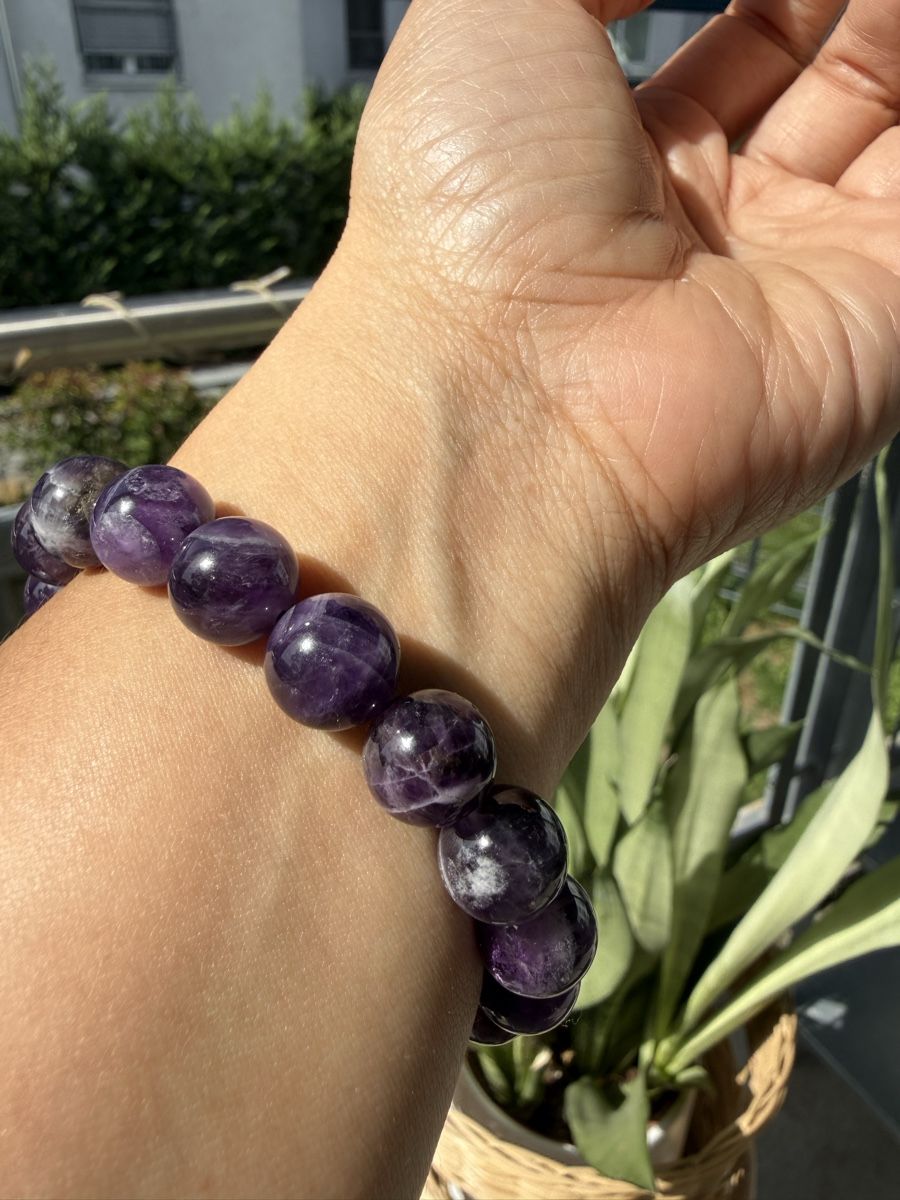 Armbänder & -reifen: Chevron Amethyst Armband -Stretch 11mm – Neu (gemäss Beschreibung) aus Jegenstorf von SteinGlanz 4